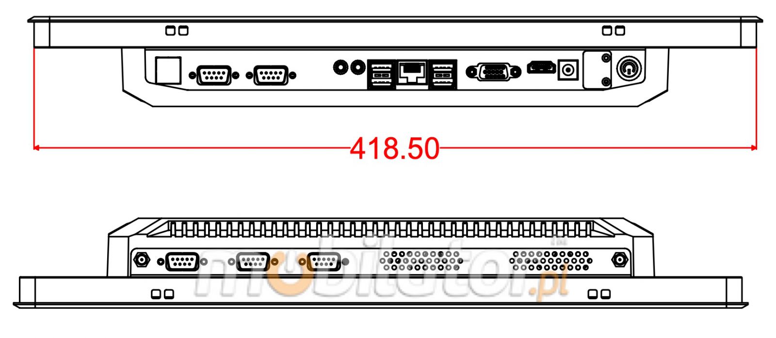 BiBox 19-I510 19 inch touchscreen industrial pc panel